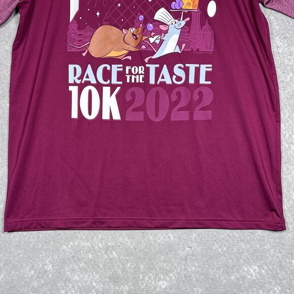 Run DISNEY 2022 Race for Taste 10K Finisher Shirt Did It Ratatouille Red Large - Picture 4 of 12